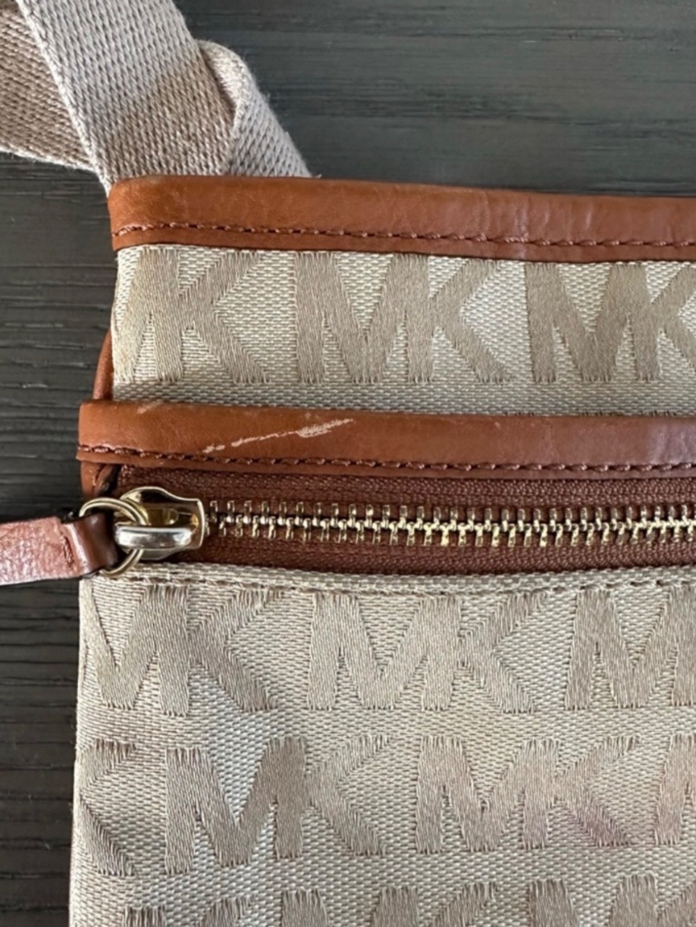 Michael Kors Crossbody Bag Brown Tan - Picture 5 of 8
